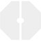 Ekena Millwork Logan Architectural Grde PVC Contemporary Ceiling Medallion, Two Piece, 22"OD x 3"ID x 7 1/2"C x 1"P CMP22LG2-03000 - alternate 3